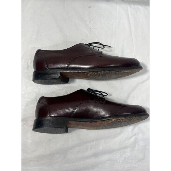 Bostonian Mens cherry Leather 10 W  style 20339 Lace Up  oxfords - Picture 4 of 14